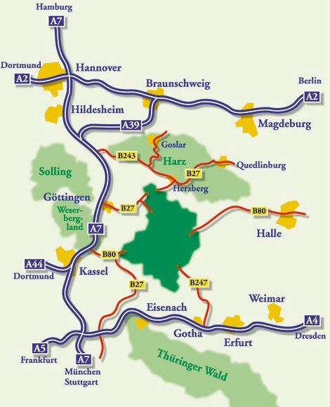 Das Eichsfeld - zum Vergr�ssern bitte klicken!